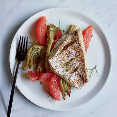 Fennel-and-Grapefruit-Rubbed Snapper