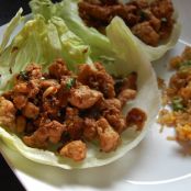 Spicy Chicken and Walnut Lettuce Wraps