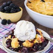 Blackberry Lemon Dump Pie