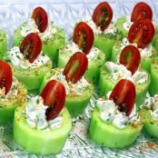 CUCUMBER TOMATO BITES