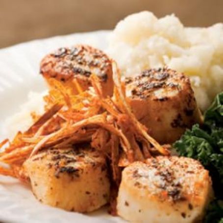 Scallops - Seared with Crispy Leeks