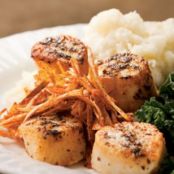 Scallops - Seared with Crispy Leeks