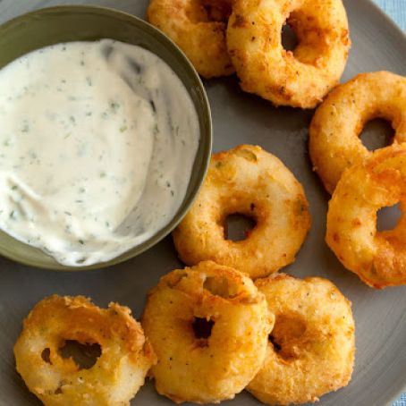 Potato Rings with Homemade Buttermilk Ranch