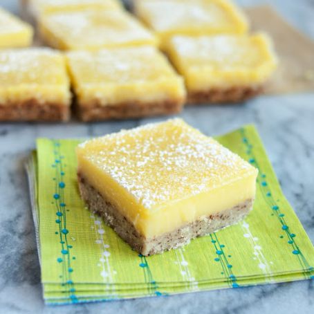 Heavenly Lemon Bars with Almond Shortbread Crust