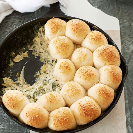 Cheesy Skillet Artichoke Dip