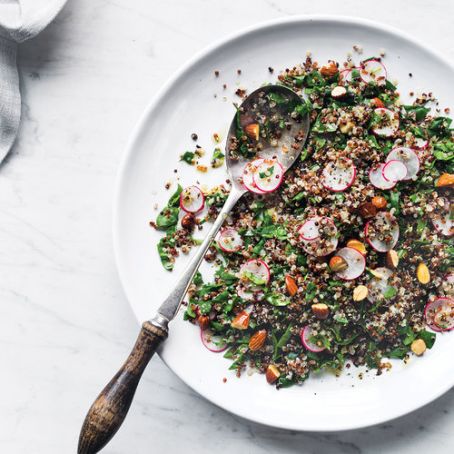 Quinoa with Spinach and Roasted Almonds