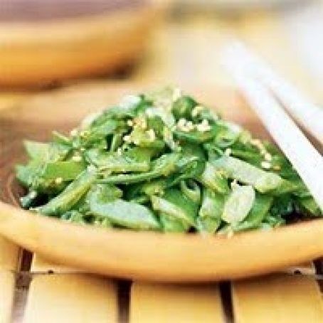 Speedy Sesame Snow Peas