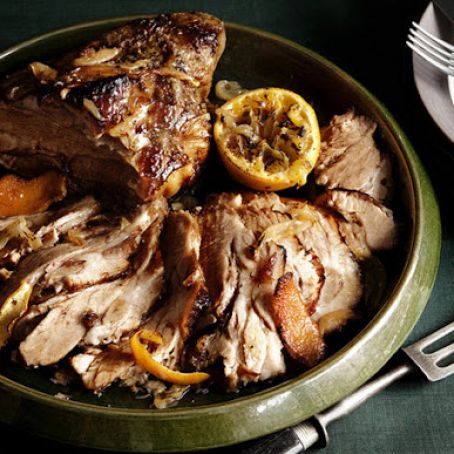 Slow-Roasted Pork with Citrus and Garlic