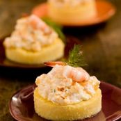 Cheesy Shrimp on Grits Toast