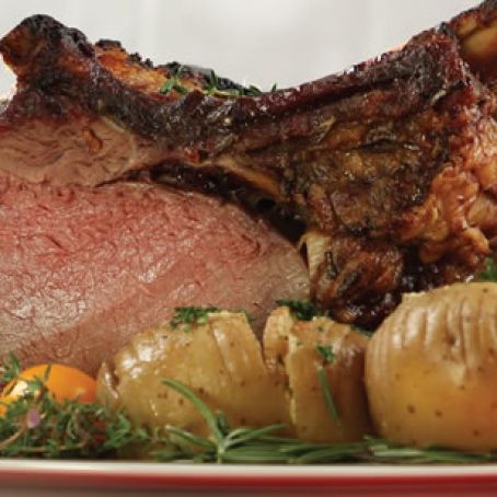 Accordion Roasted Gluten-Free Potatoes with Garlic & Herbs