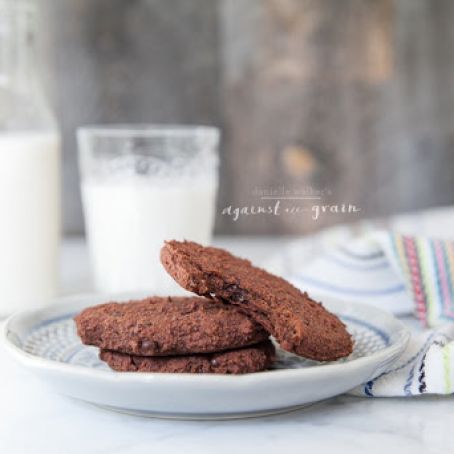 ALMOND PULP DOUBLE CHOCOLATE COOKIES