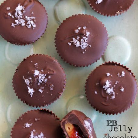 Chocolate Peanut Butter & Jelly Cups