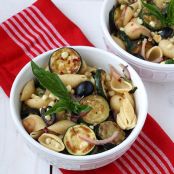 Warm Pasta Salad with Corn and Zucchini