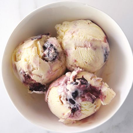 Cherry-Bourbon Ice Cream