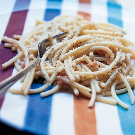 Bucatini with Pecorino and Coarse Pepper