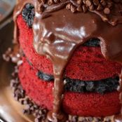 RED VELVET OREO TRUFFLE CHOCOLATE CAKE!