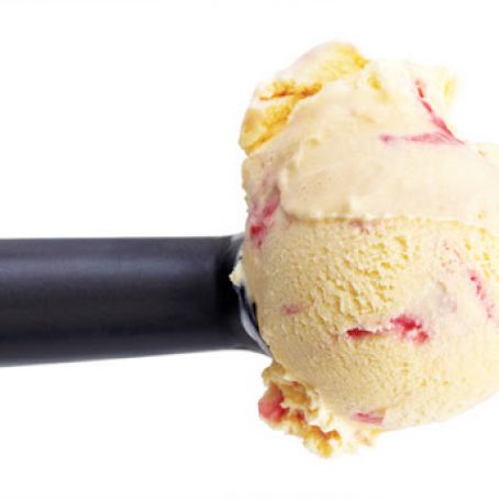 Voluptuous Vanilla Ice Cream/Raspberry Swirl