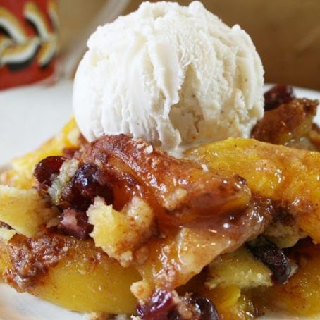Harvest Peach-Berry Cobbler
