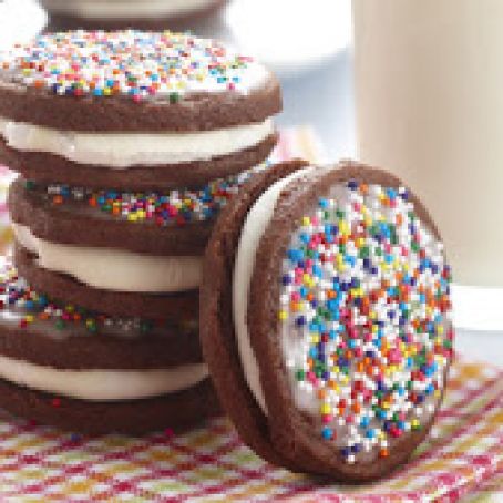 Marshmallow Filled Sandwich Cookies