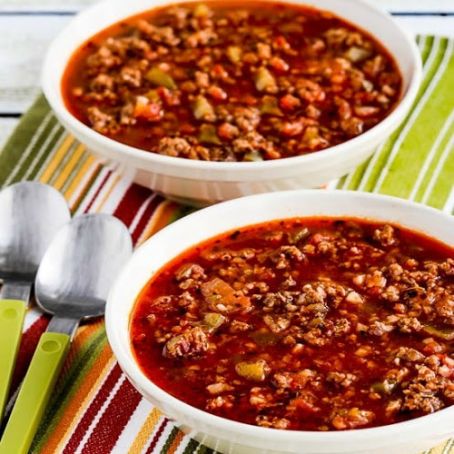 Low-Carb Stuffed Pepper Soup