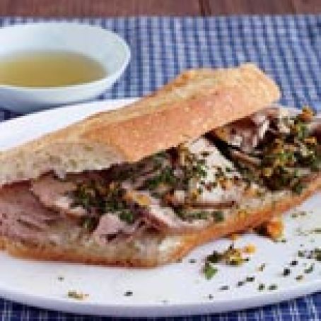 Pork Tenderloin French Dips