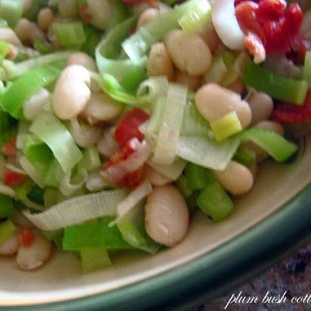 Great Northern Beans with Leeks and Bacon