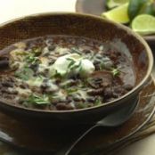 Slow-Cooker Black Bean-Mushroom Chili