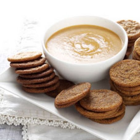 Spice Cookies with Pumpkin Dip