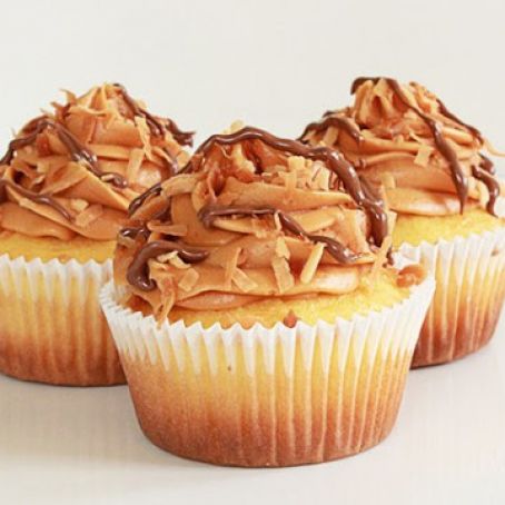 Samoa Inspired Cupcakes