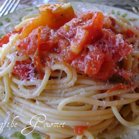 Garden Fresh Tomato Sauce & Spaghetti