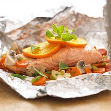 Salmon-Vegetable Bake