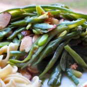 French Green Beans With Garlic and Sliced Almonds