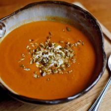 Pumpkin Soup With Ancho and Apple