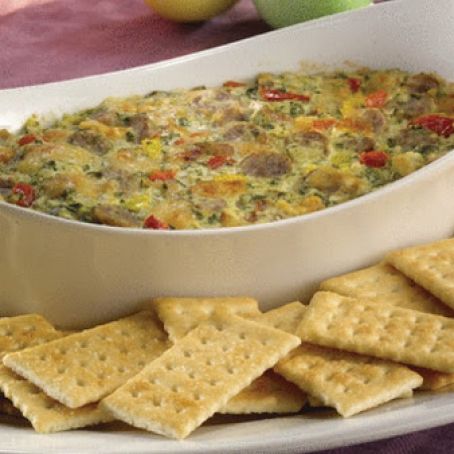 Warm Sausage and Spinach Dip