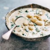 Crockpot chicken gnocchi soup