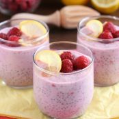 Lemon Raspberry Chia Pudding