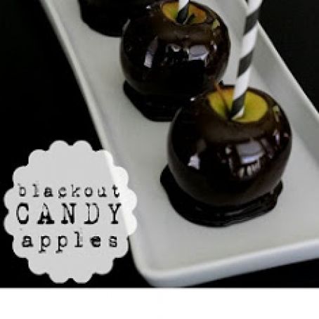 Blackout Candy Apples