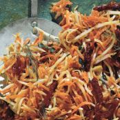 FENNEL AND CARROT SLAW WITH OLIVE DRESSING