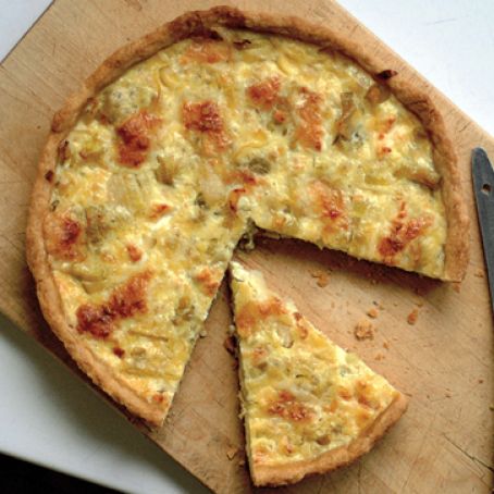 Caramelized Leek Tart with Bacon