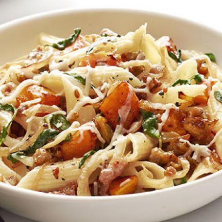Penne With Sausage and Butternut Squash Recipe