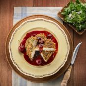 Piñon-Crusted Chicken with Cherry-Chipotle Sauce