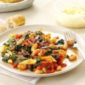 Penne with Tomatoes & White Beans Recipe