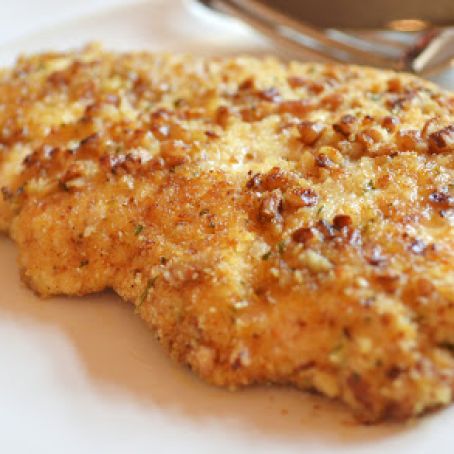 Pecan Crusted Chicken in Honey Mustard Sauce