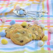 Mini egg chocolate chip cookies