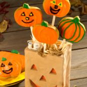 Pumpkin Cookie Pops