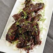 Pork Ribs- Chinatown-Inspired with Scallion Rice, Microwave