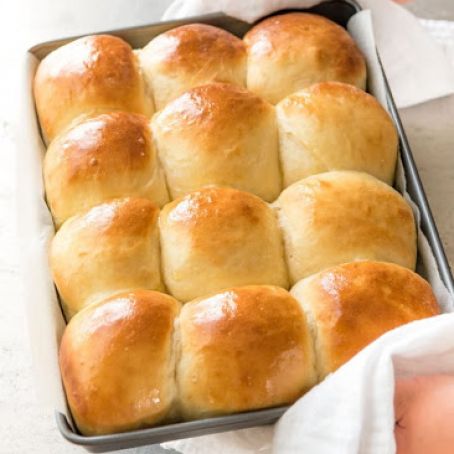 Soft No Knead Dinner Rolls