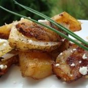 Herbed Greek Roasted Potatoes with Feta Cheese