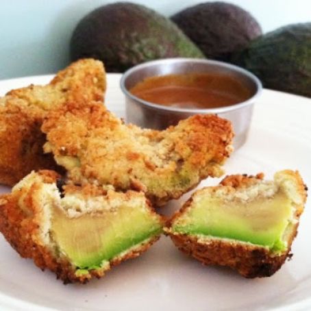 Fried Avocado with a Tangy Honey Mustard Dipping Sauce | Primally Inspired