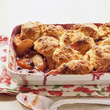 Peach-Blueberry Cobbler